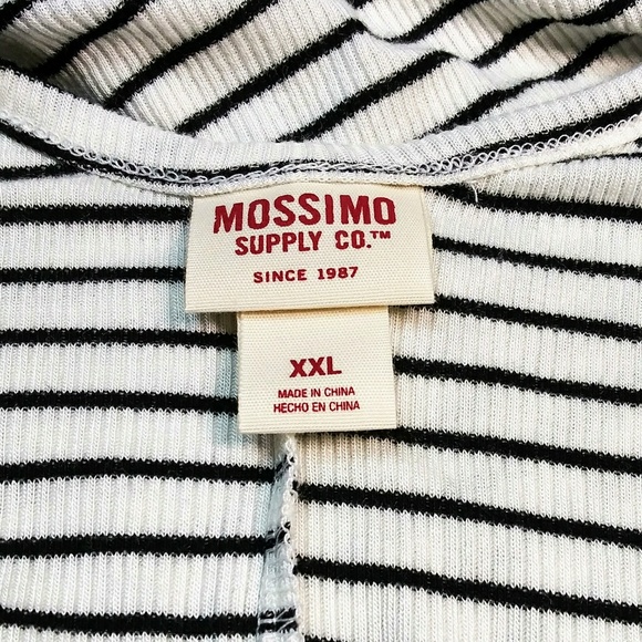 NWT Mossimo Striped Black and White Tank Top XXL - Picture 4 of 5